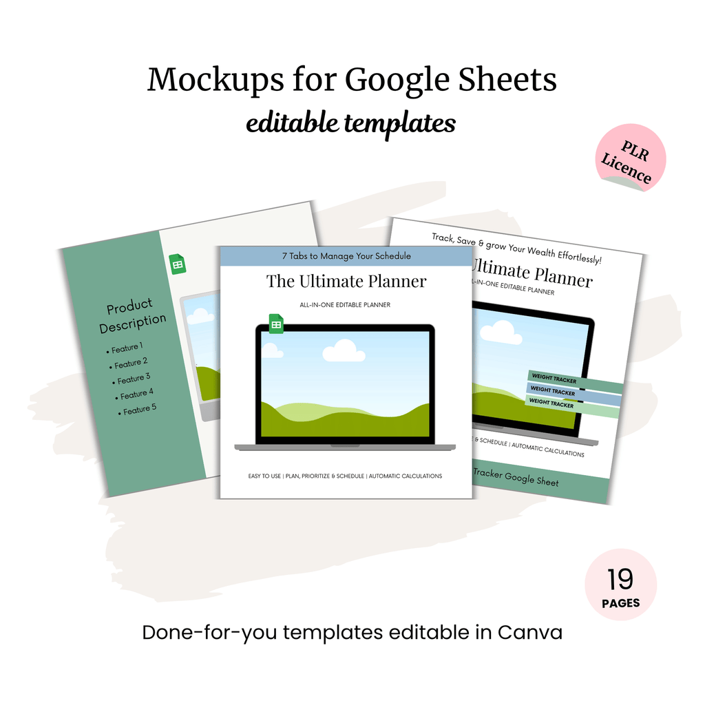 Google Sheets Mockups (PLR)