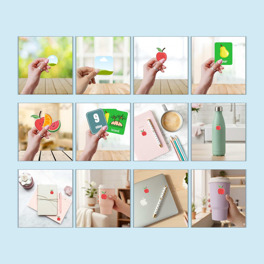 Sticker Mockup Template (PLR)