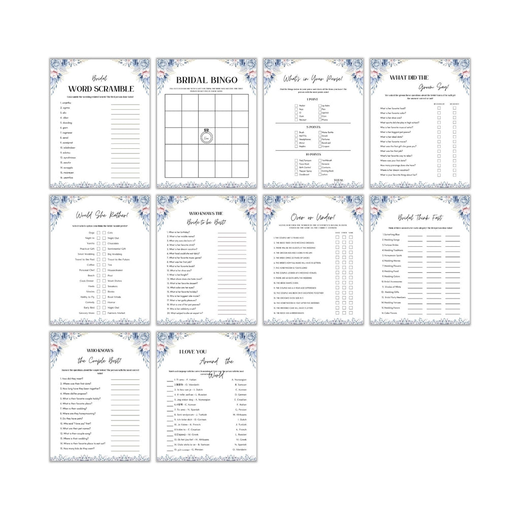 Bridal Shower Games PLR Pack