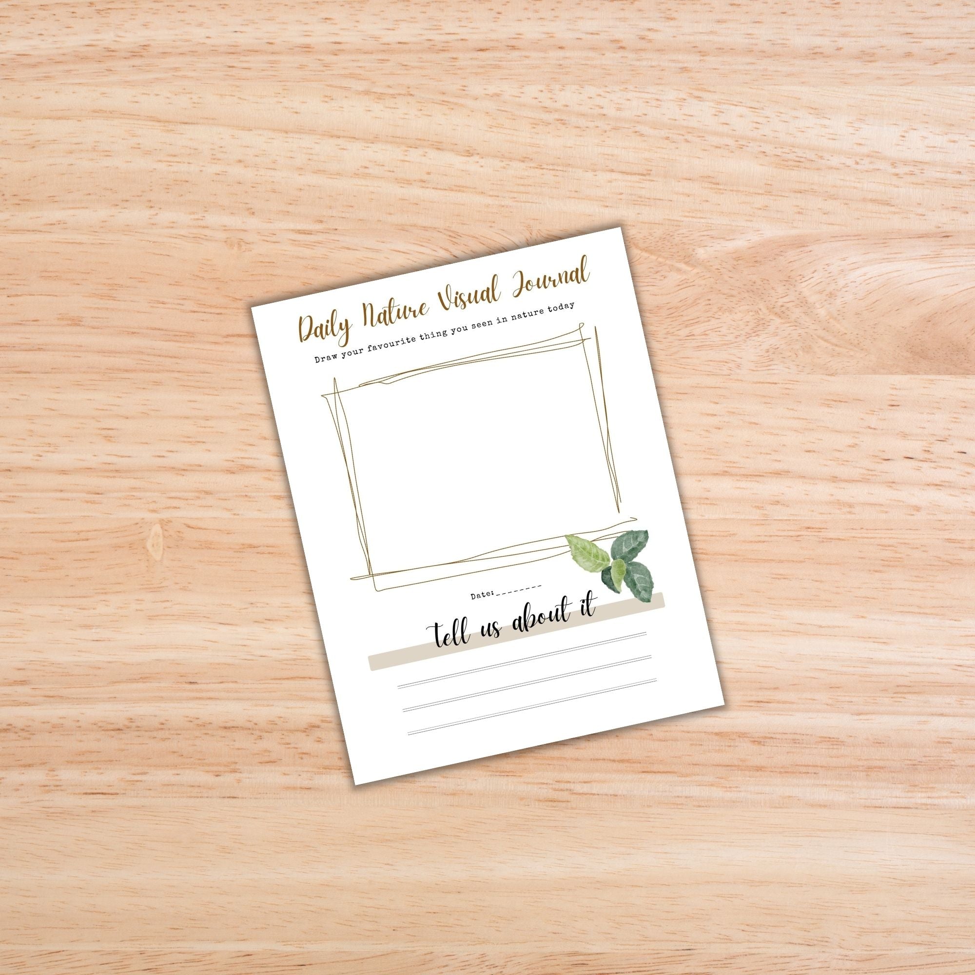 Nature Journal for Kids PLR Template
