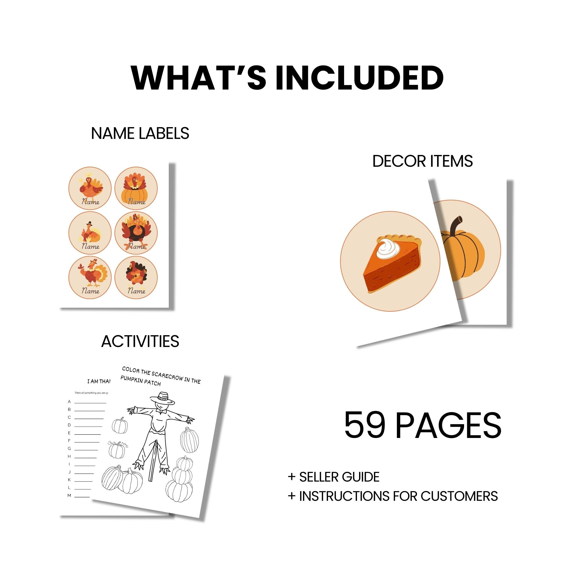 Classroom Bulletin Board Kit - Thanksgiving