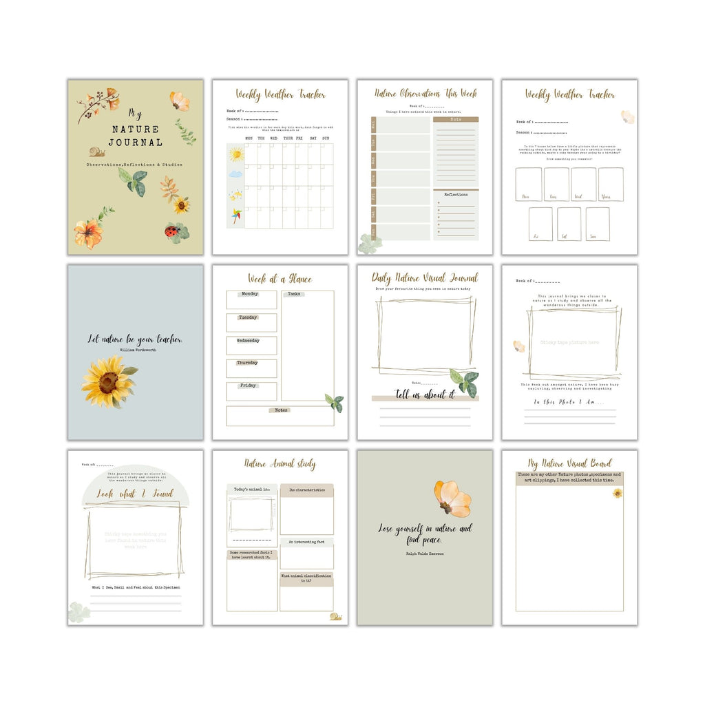 Nature Journal for Kids PLR Template