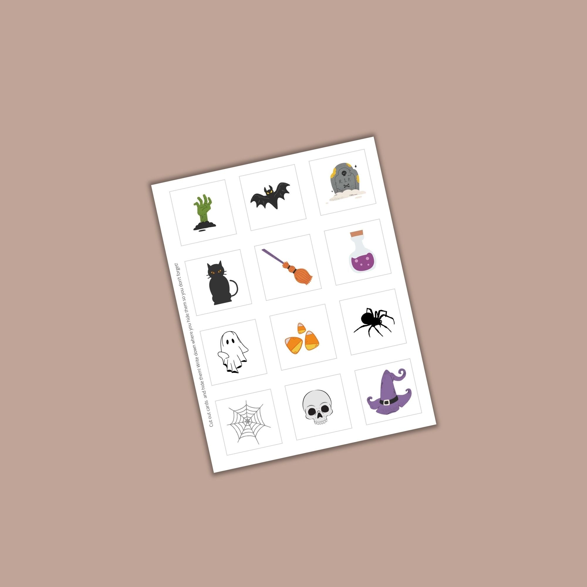 Halloween Scavenger Hunt PLR