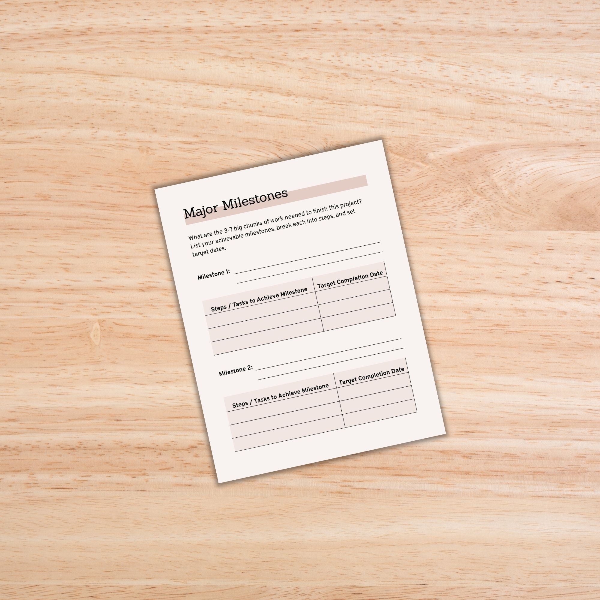 Finish What You Start Workbook PLR