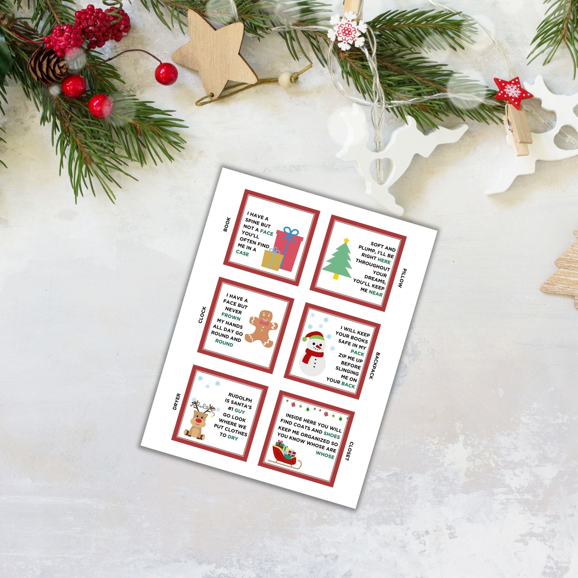Christmas Scavenger Hunt PLR