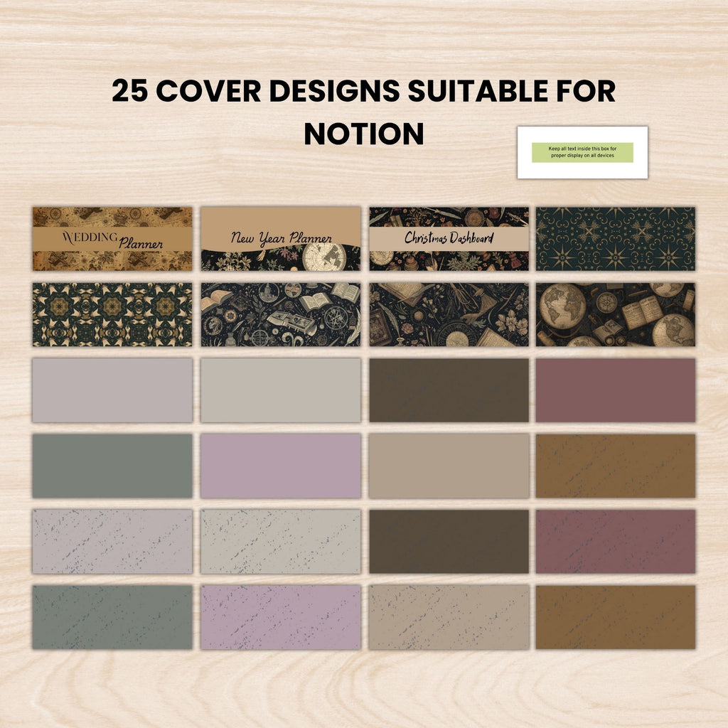 Dark Academia Notion Covers PLR