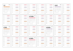 2026 Calendar Template (2026 to 2030 Calendar Planner Pages)