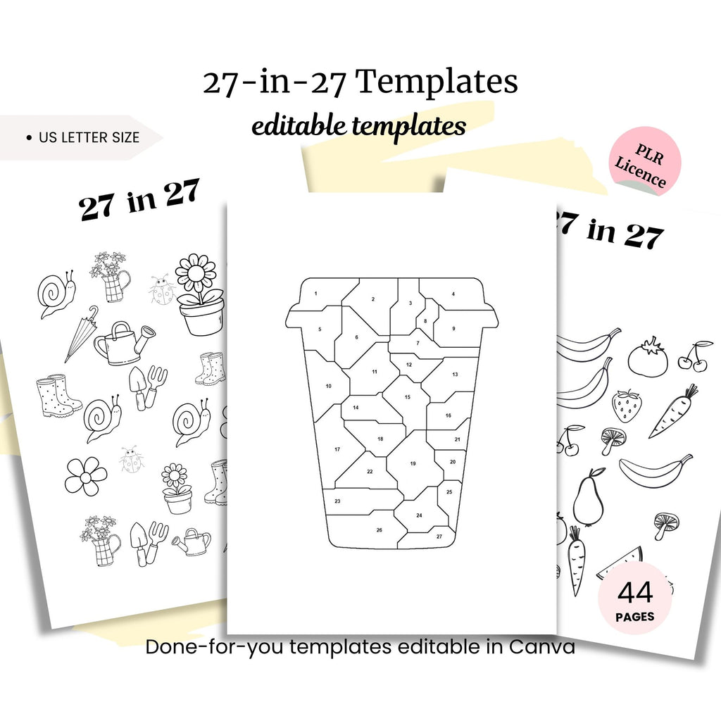 27-in-27 Challenge Bundle PLR Template