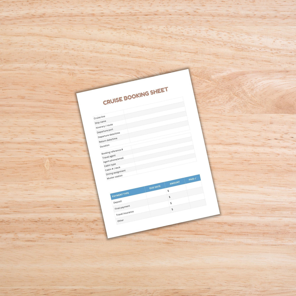 Cruise Planner PLR Template