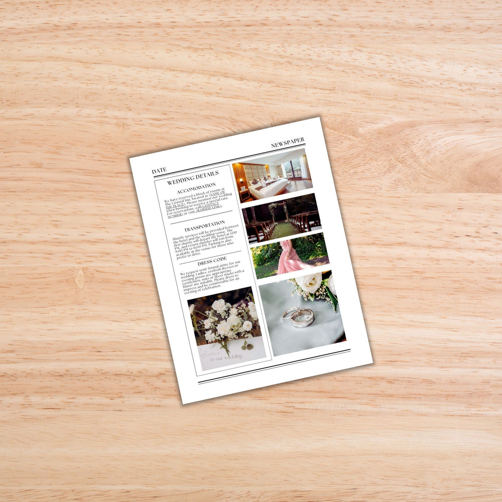 Wedding Newsletter PLR Template