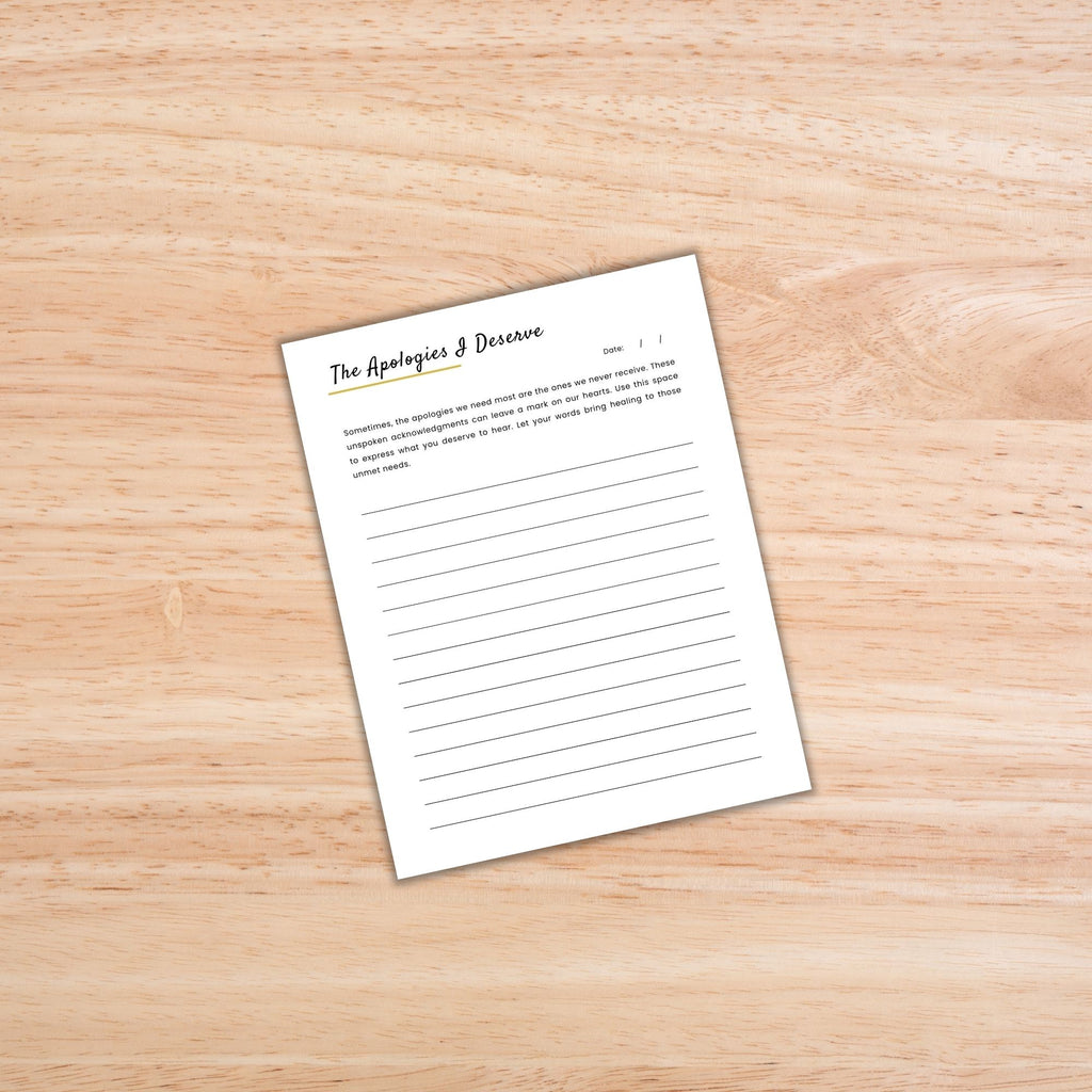 Unspoken Words Journal PLR Template