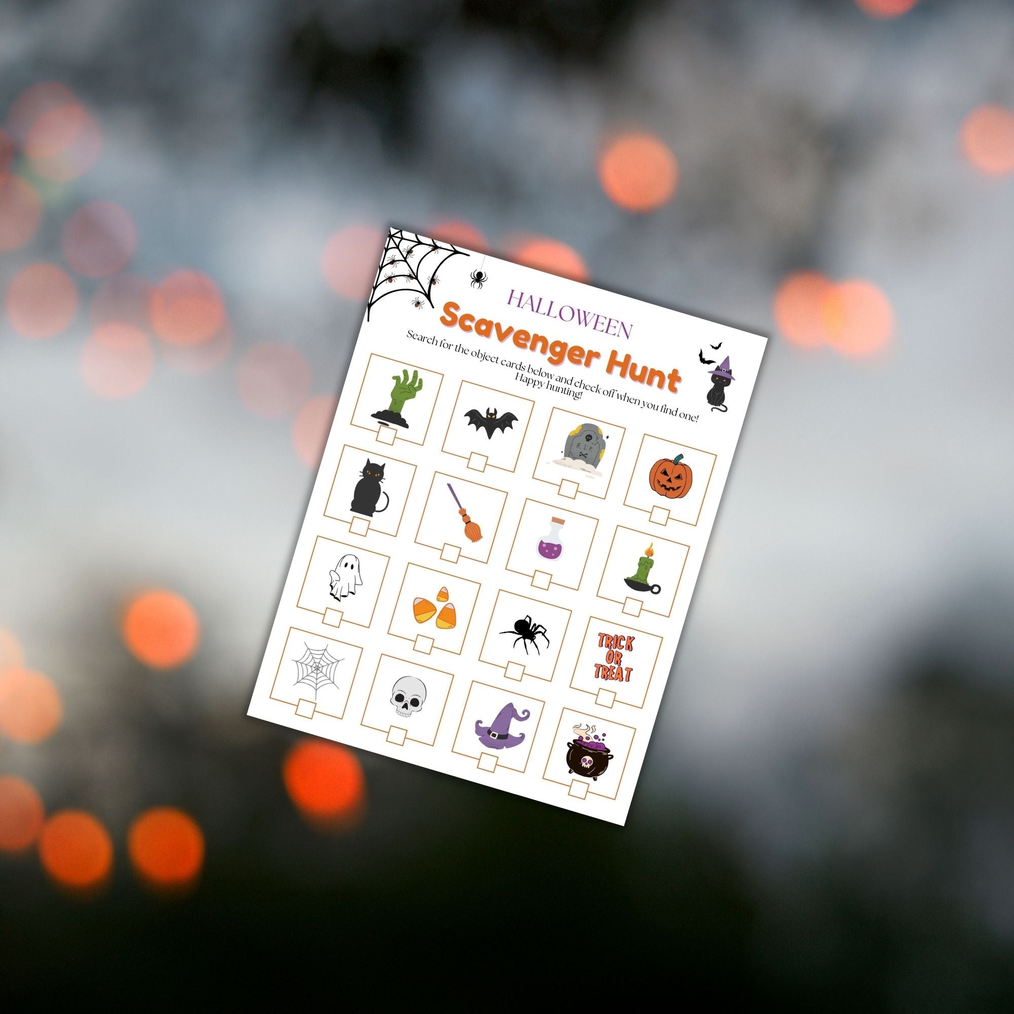 Halloween Scavenger Hunt PLR