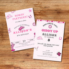 Disco Cowgirl Birthday Invitation