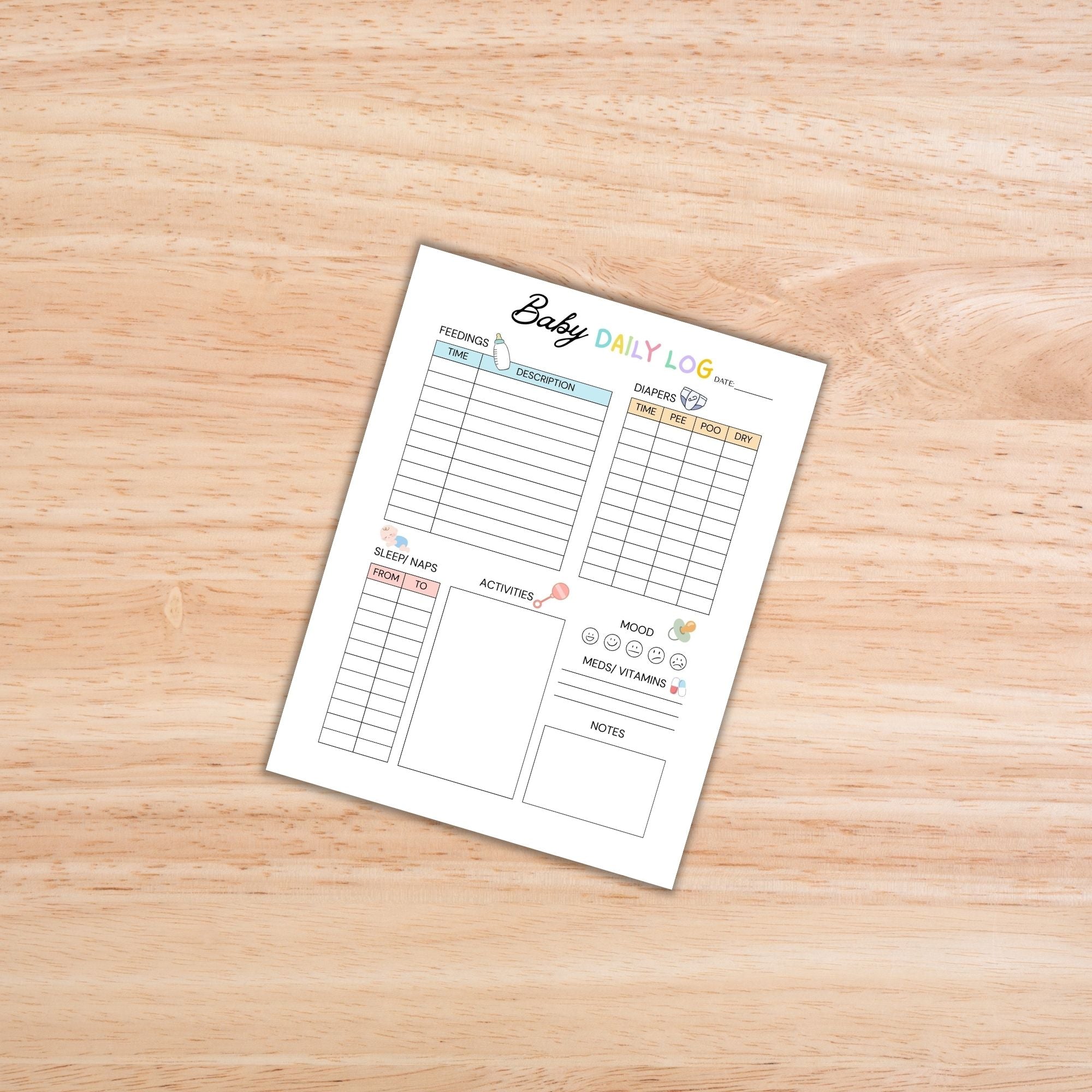 Baby Daily Logs Bundle PLR