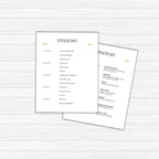 Family Reunion Itinerary (PLR)