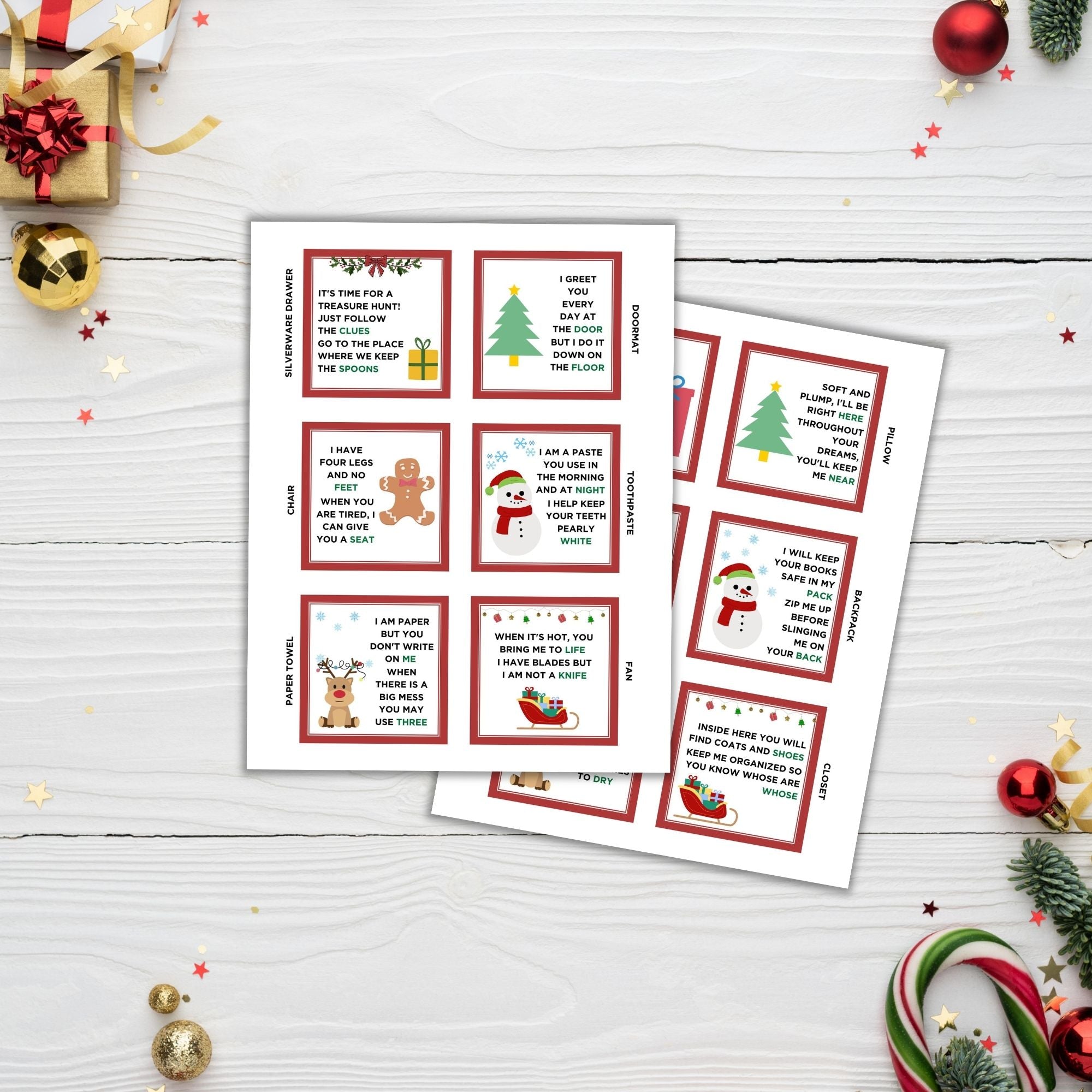 Christmas Scavenger Hunt PLR