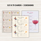 Wine Tasting Cards PLR Template