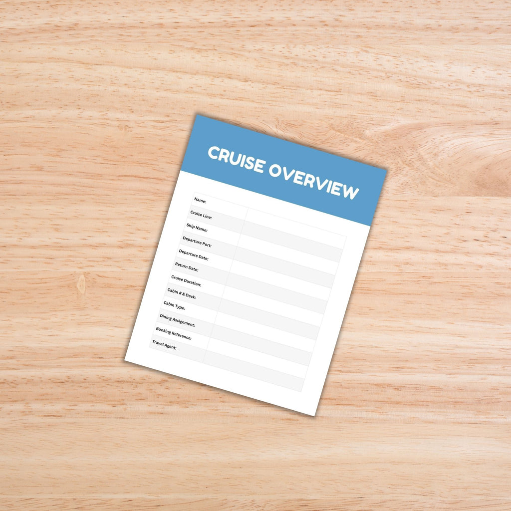Cruise Planner PLR Template