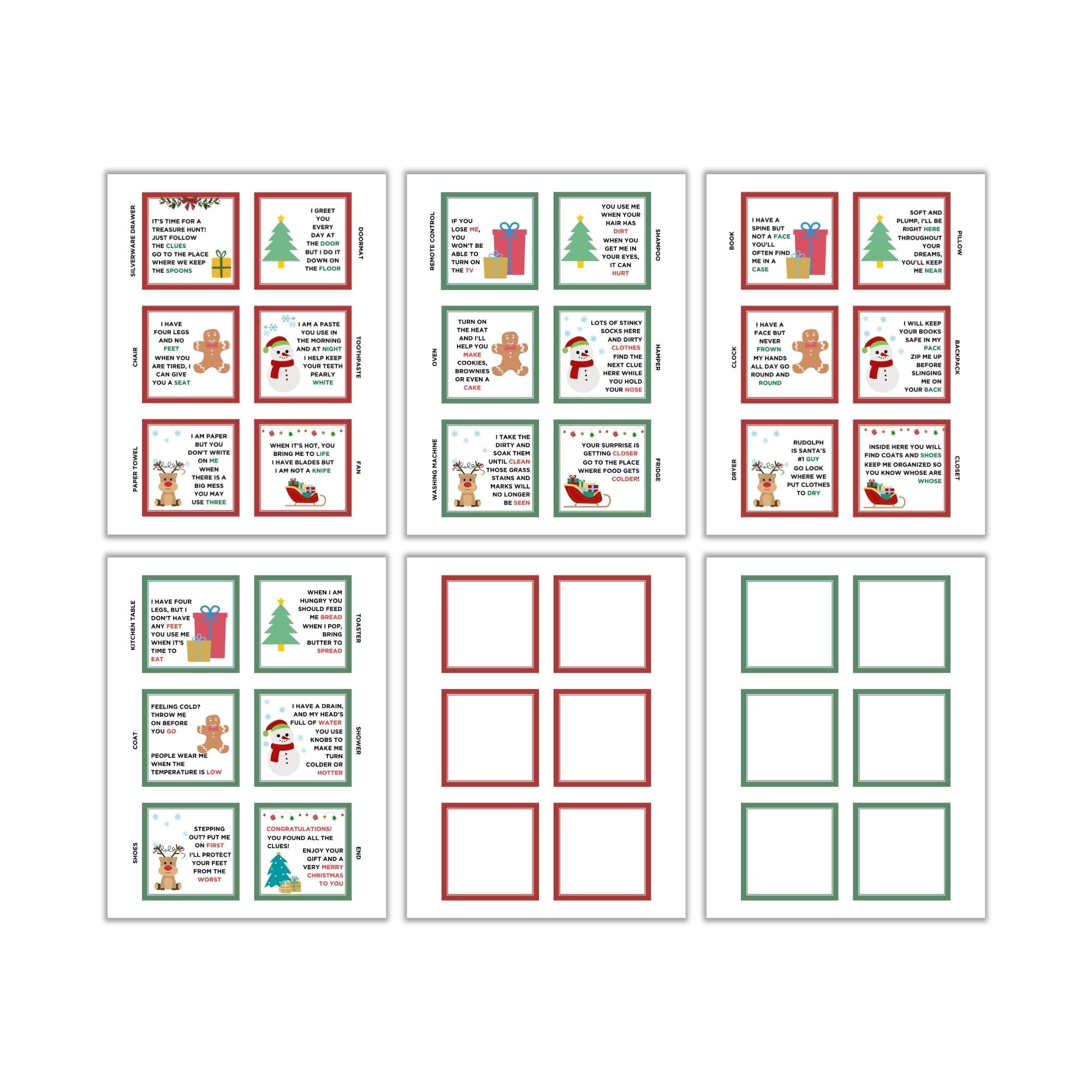 Christmas Scavenger Hunt PLR