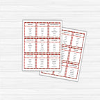 Christmas Taboo Game / Forbidden Word Game PLR