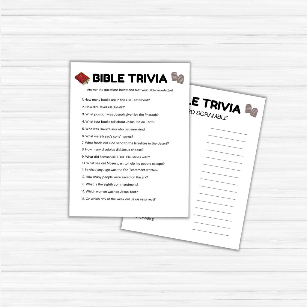 Bible Trivia Games Bundle PLR