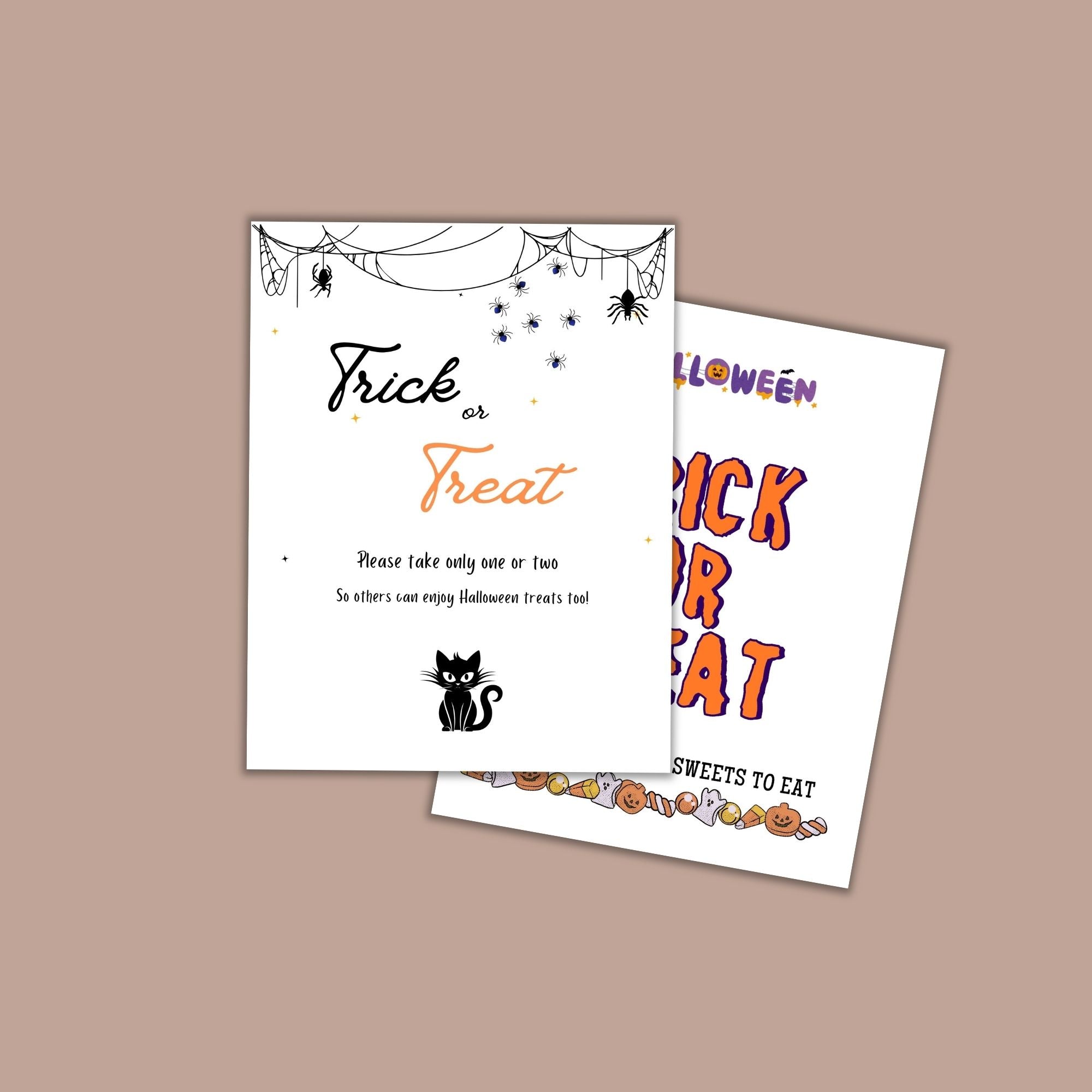 Trick or Treat Signs