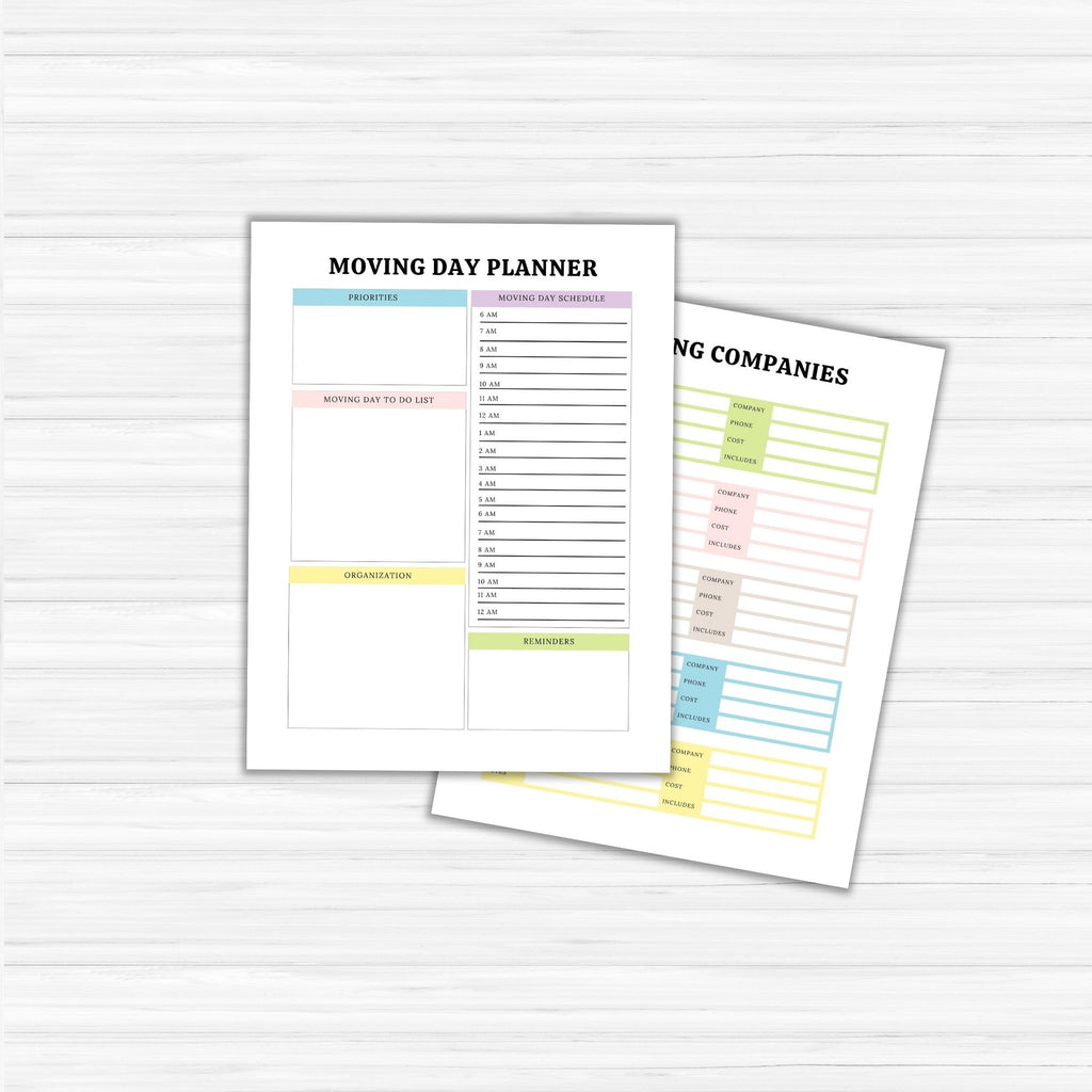 Moving Planner PLR Template