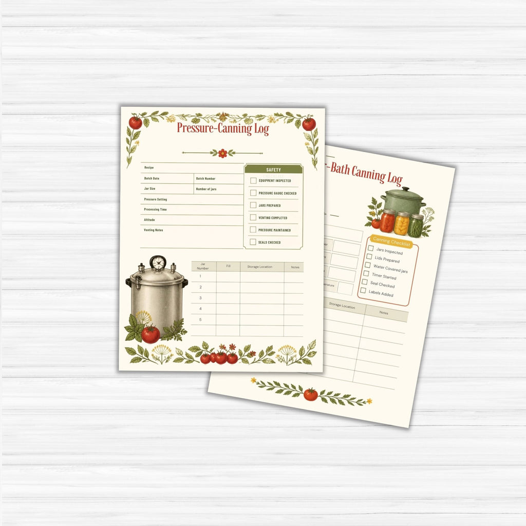 Canning & Preserves Planner