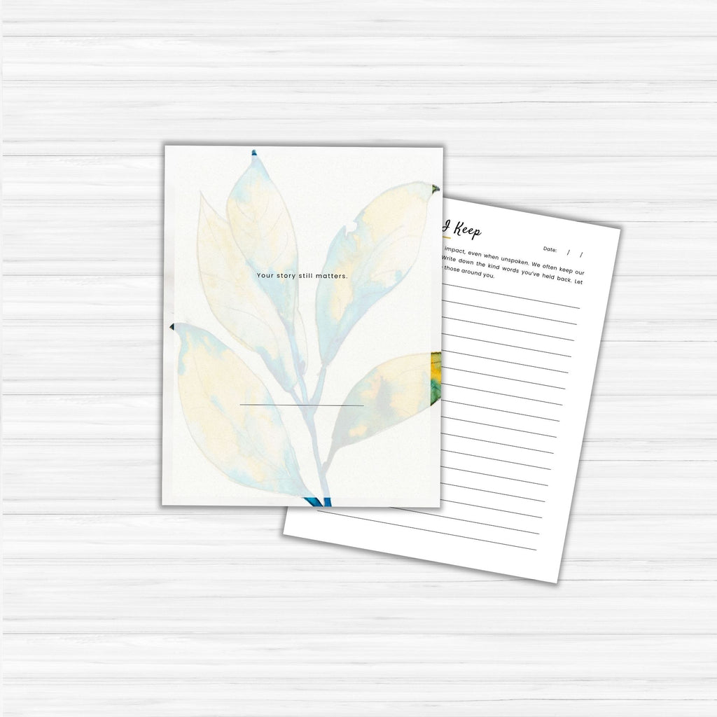 Unspoken Words Journal PLR Template