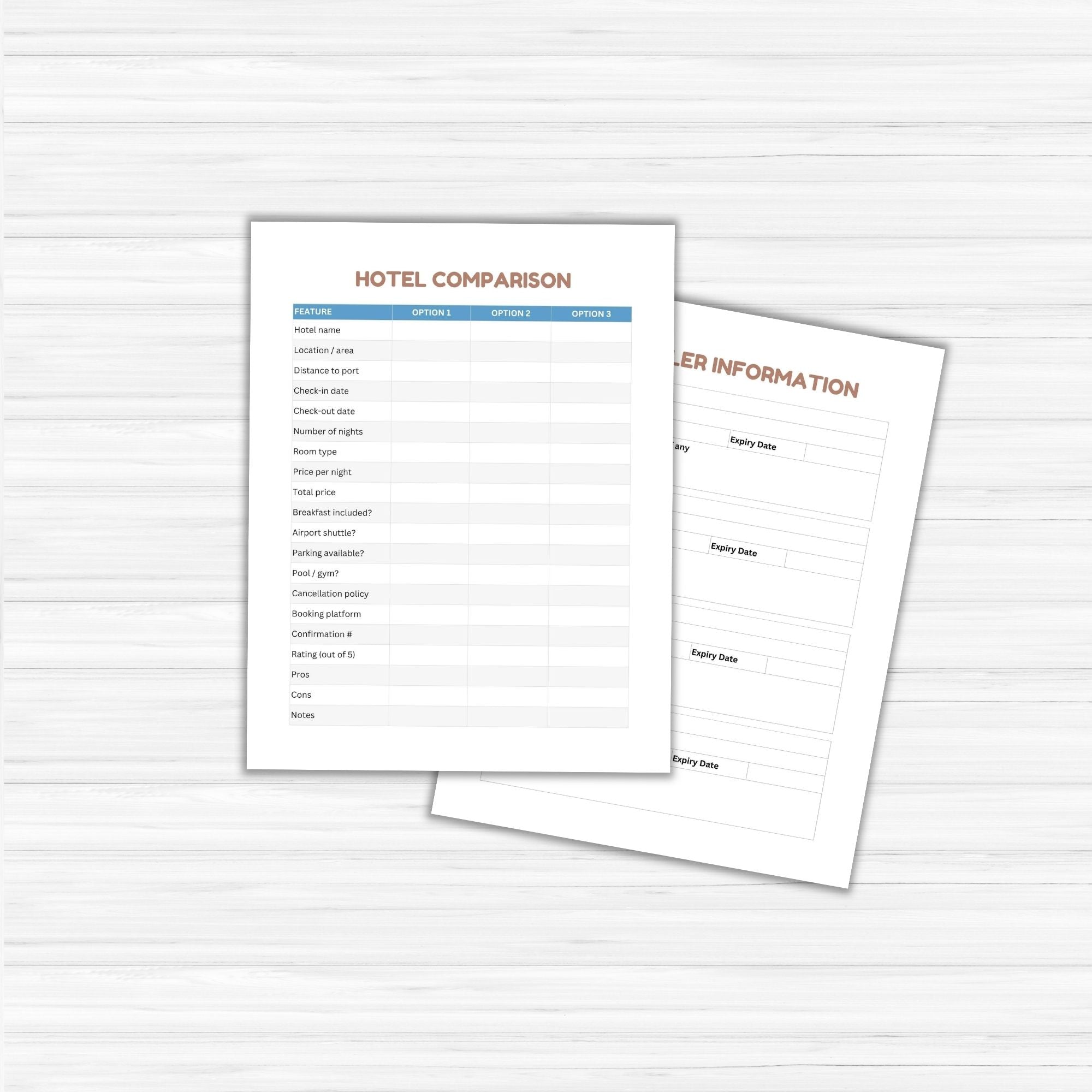 Cruise Planner PLR Template
