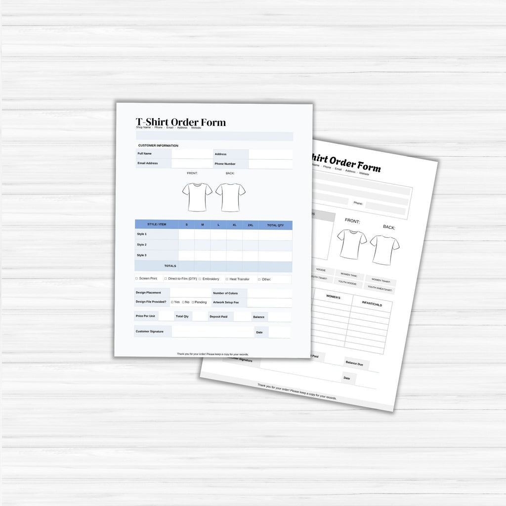 Order Forms Bundle