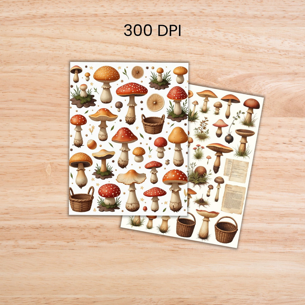 Mushroom Fussy Cuts