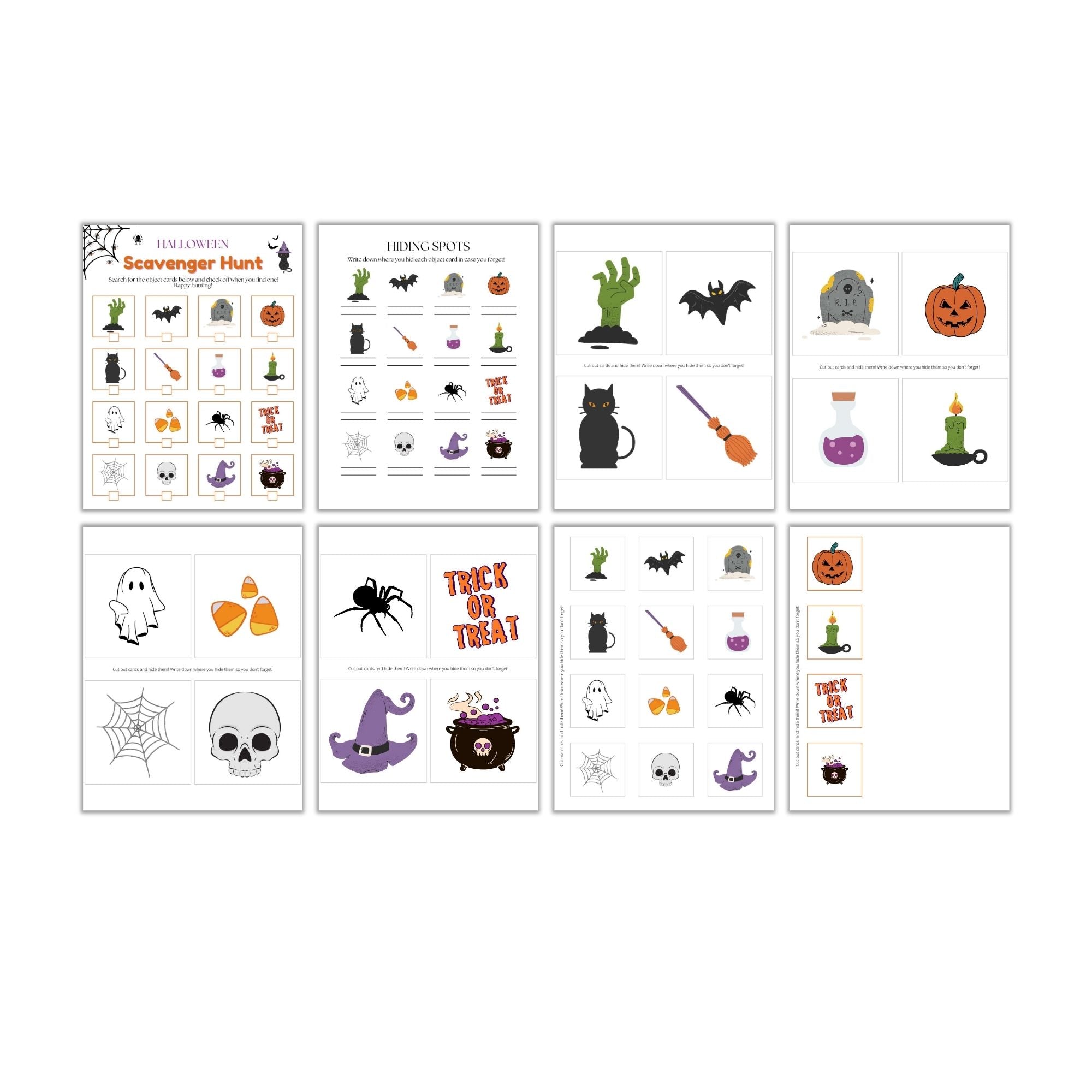 Halloween Scavenger Hunt PLR