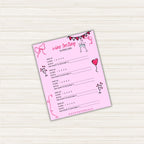 Wine Tasting Cards PLR Template