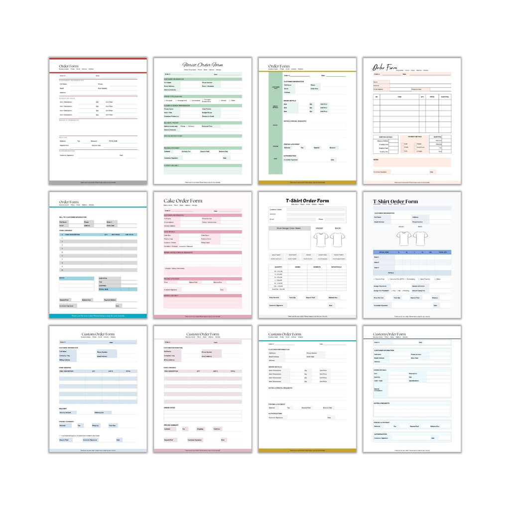 Order Forms Bundle