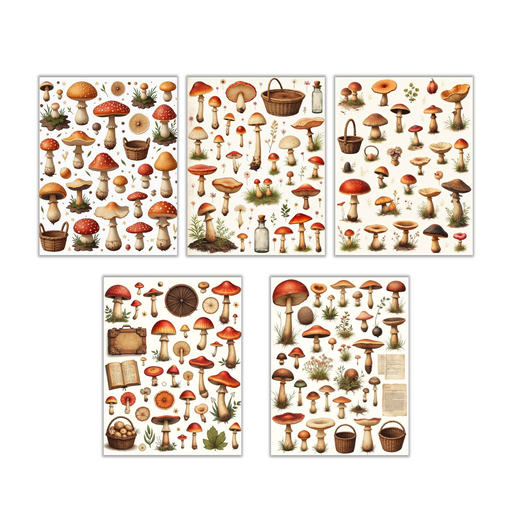 Mushroom Fussy Cuts