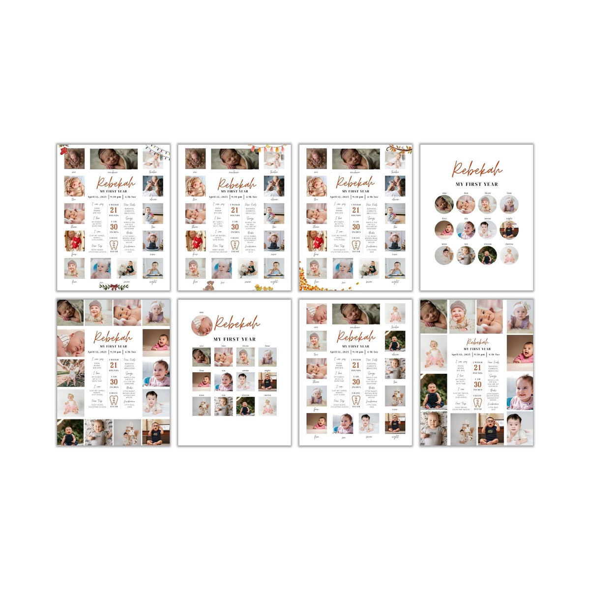 Baby Milestone Posters PLR Bundle