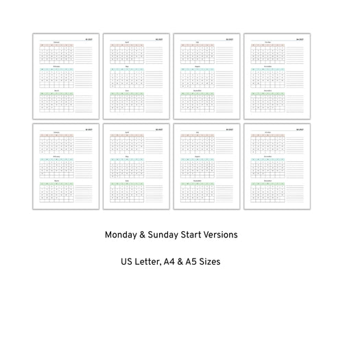 2027 Quarterly Planner PLR Template