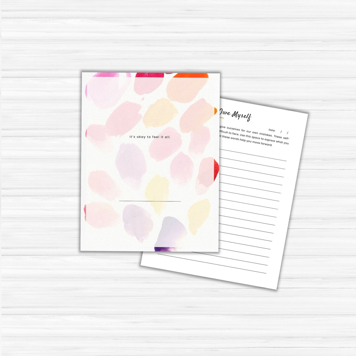 Unspoken Words Journal PLR Template