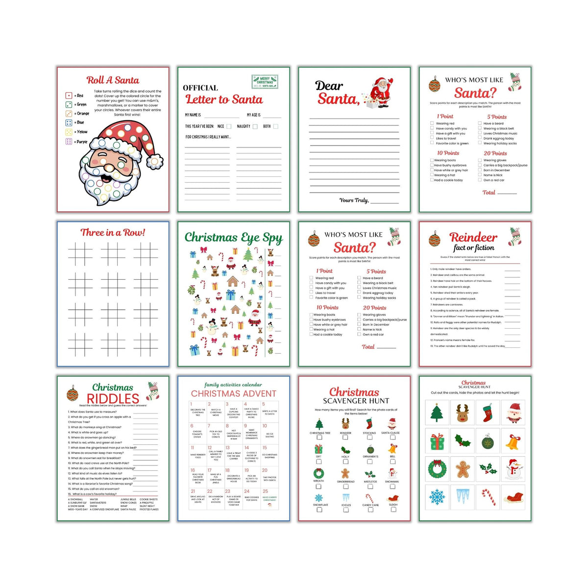 Christmas Games for Kids PLR Bundle