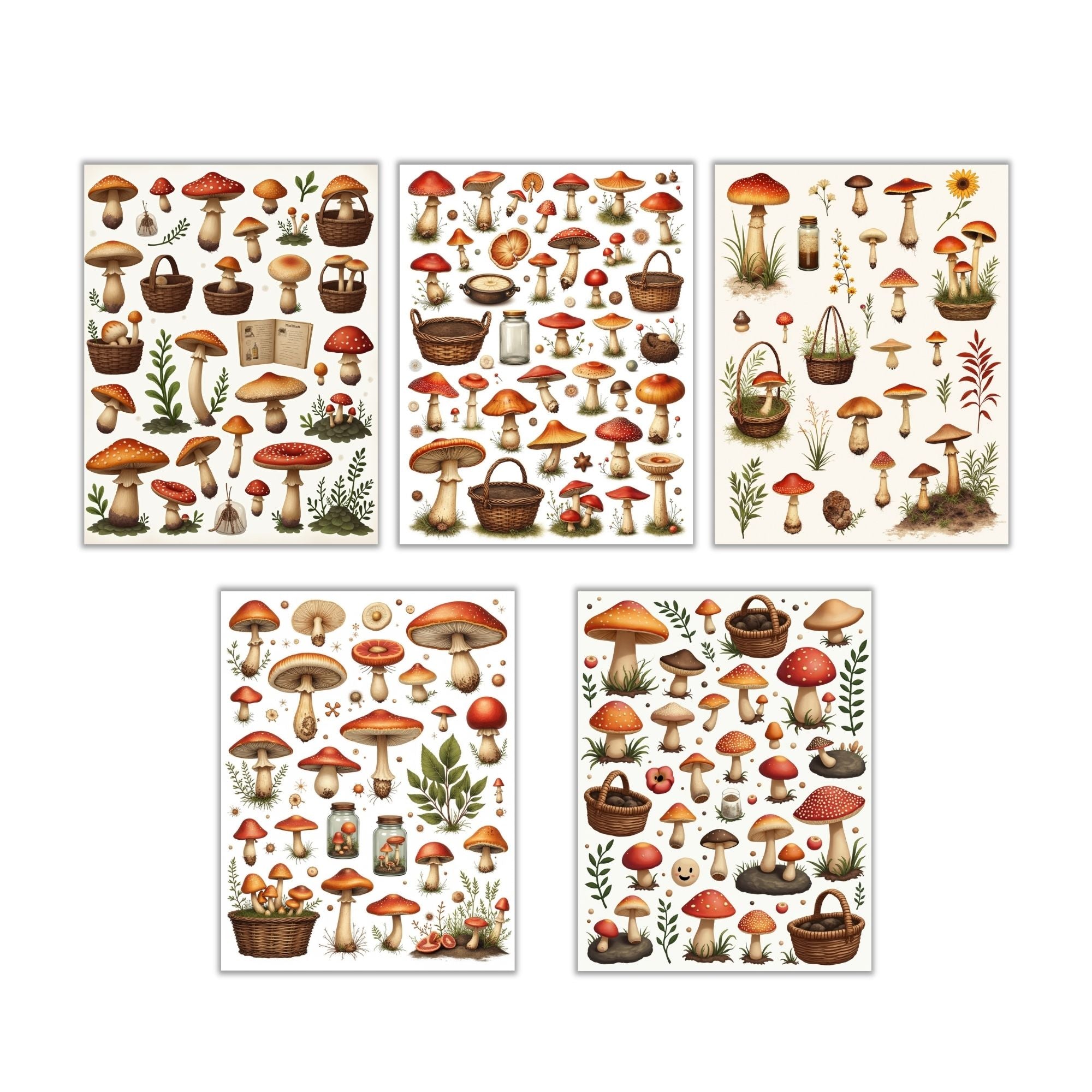 Mushroom Fussy Cuts