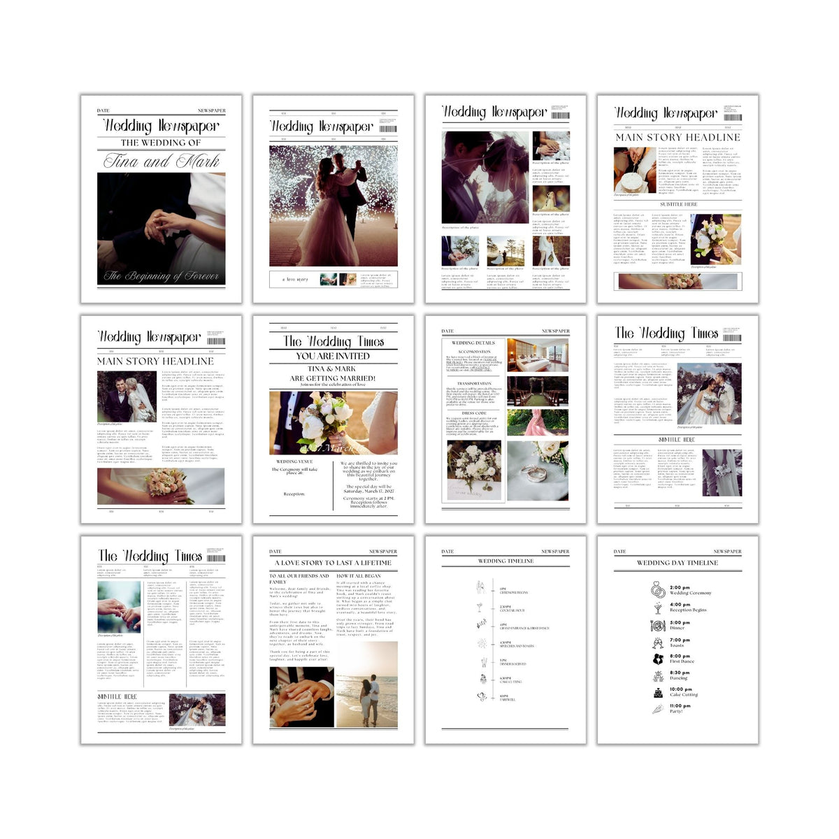 Wedding Newsletter PLR Template