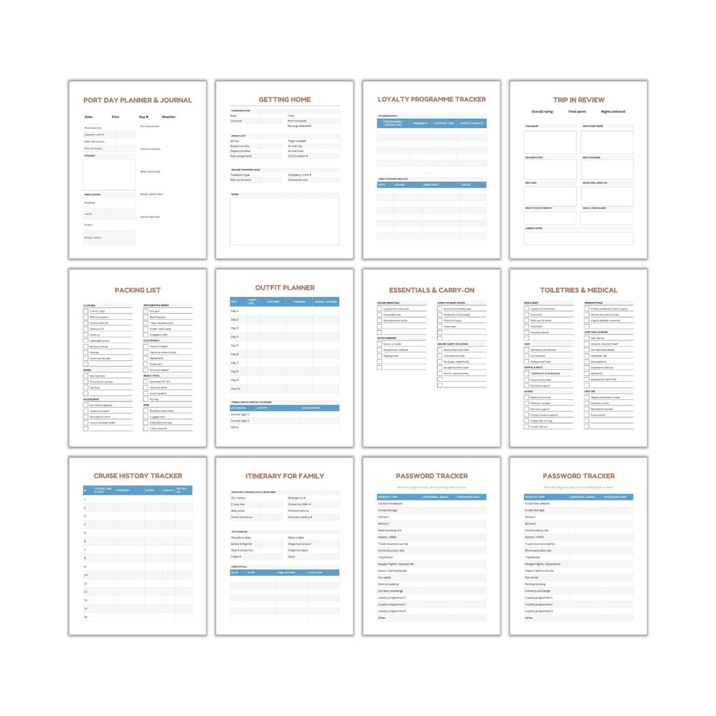 Cruise Planner PLR Template