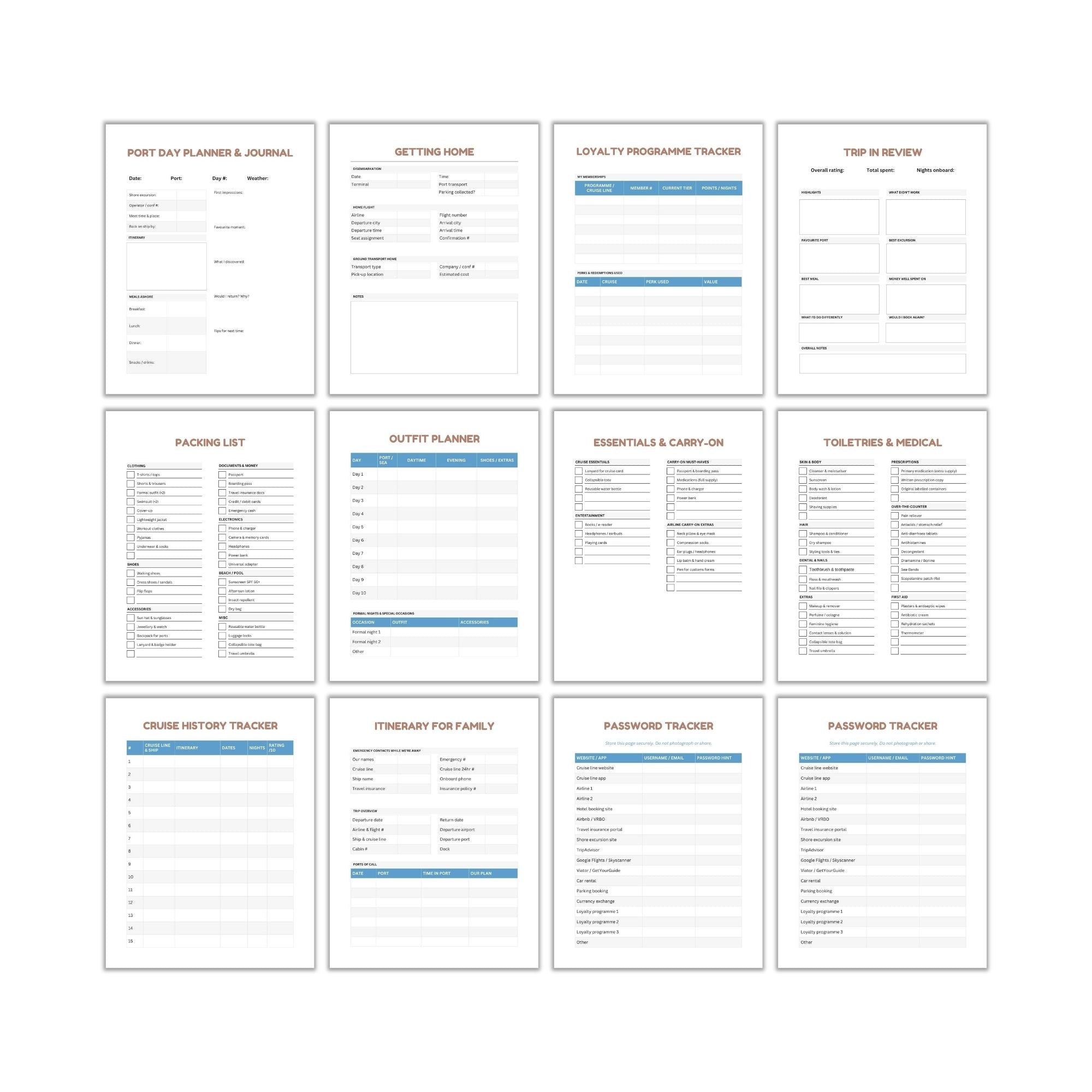 Cruise Planner PLR Template