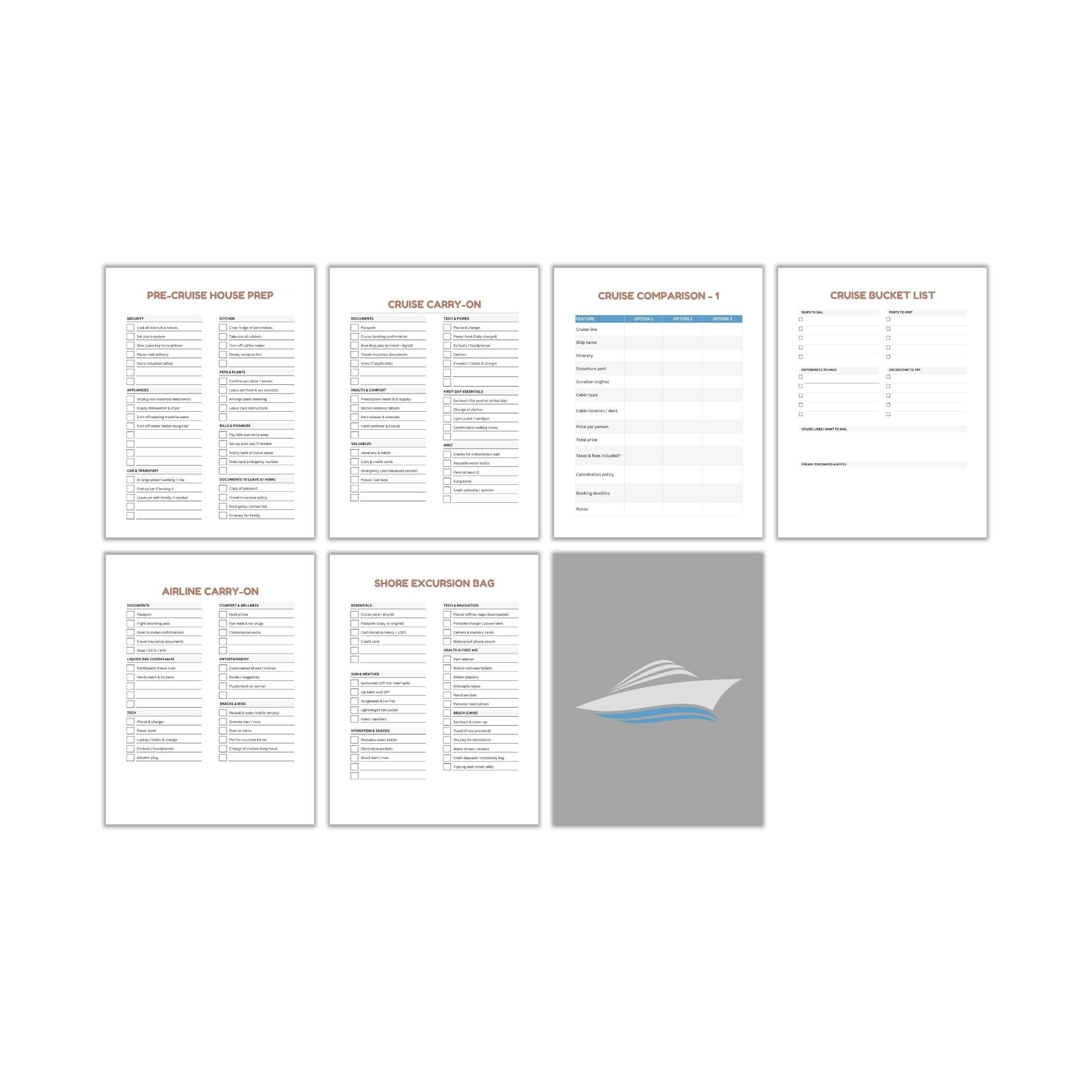 Cruise Planner PLR Template