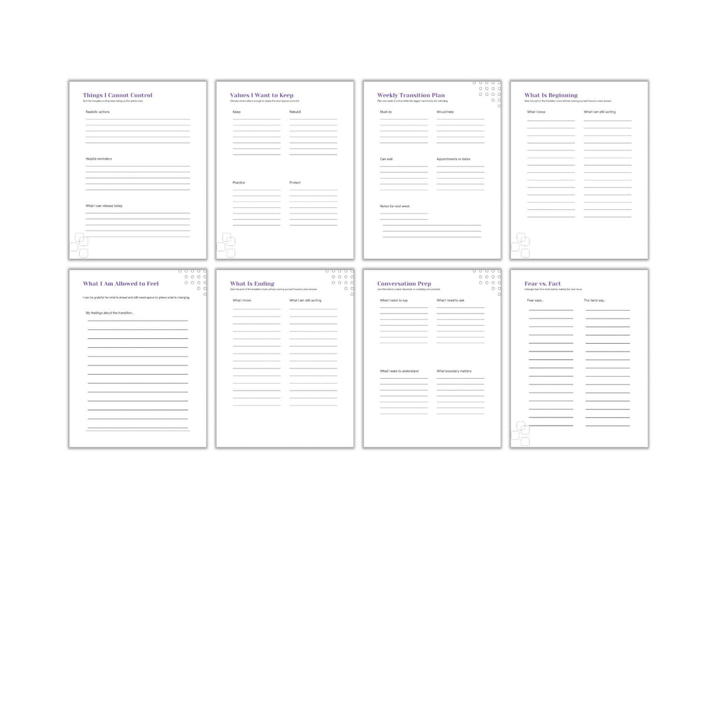 Life Transitions Workbook PLR Template