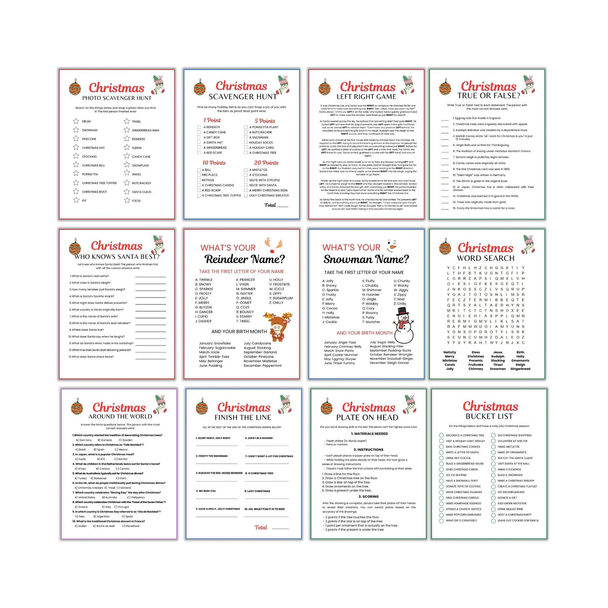 Christmas Games for Kids PLR Bundle