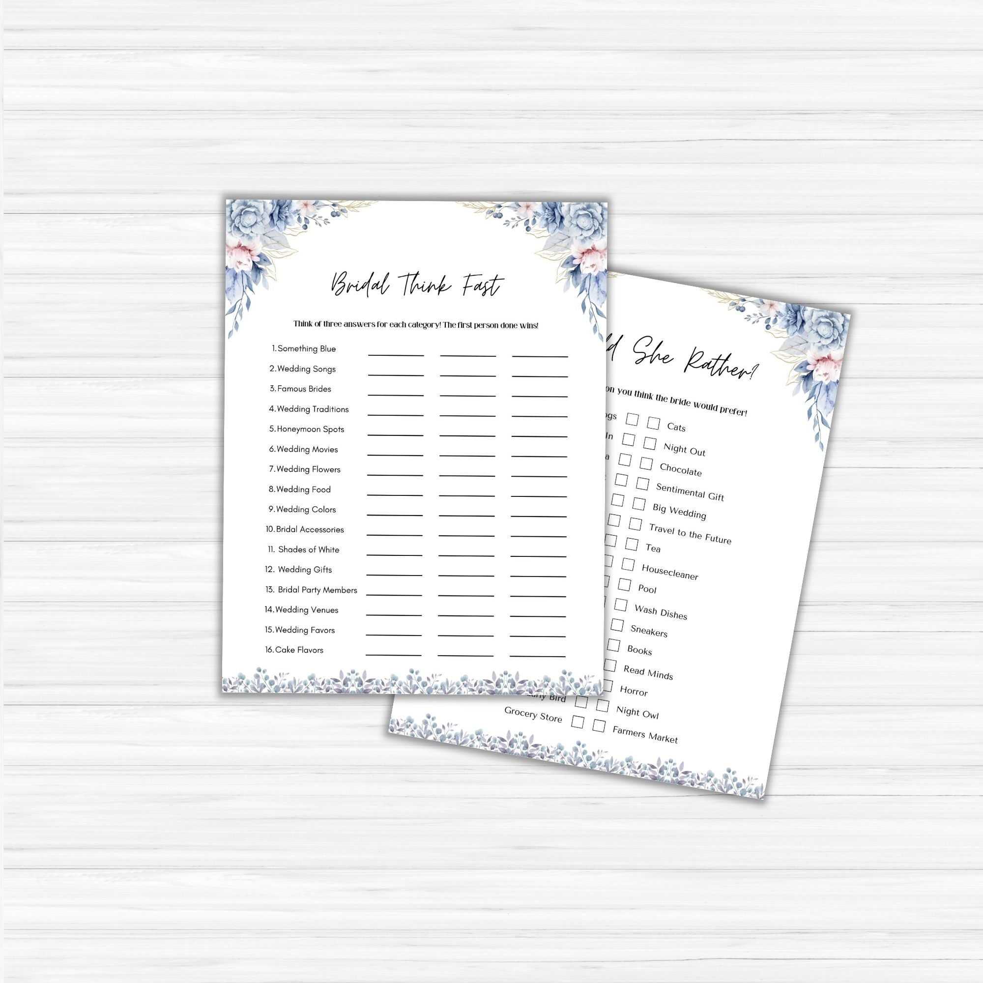 Bridal Shower Games PLR Pack