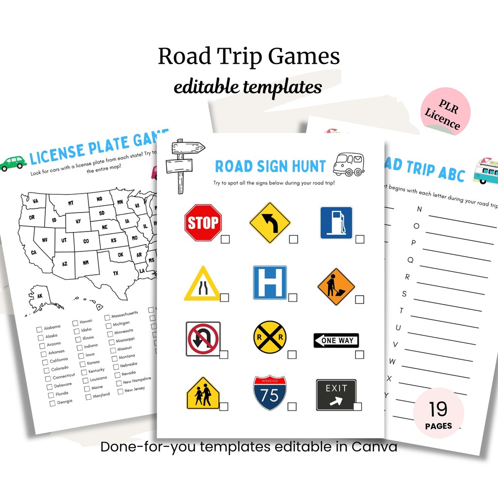 Road Trip Games PLR