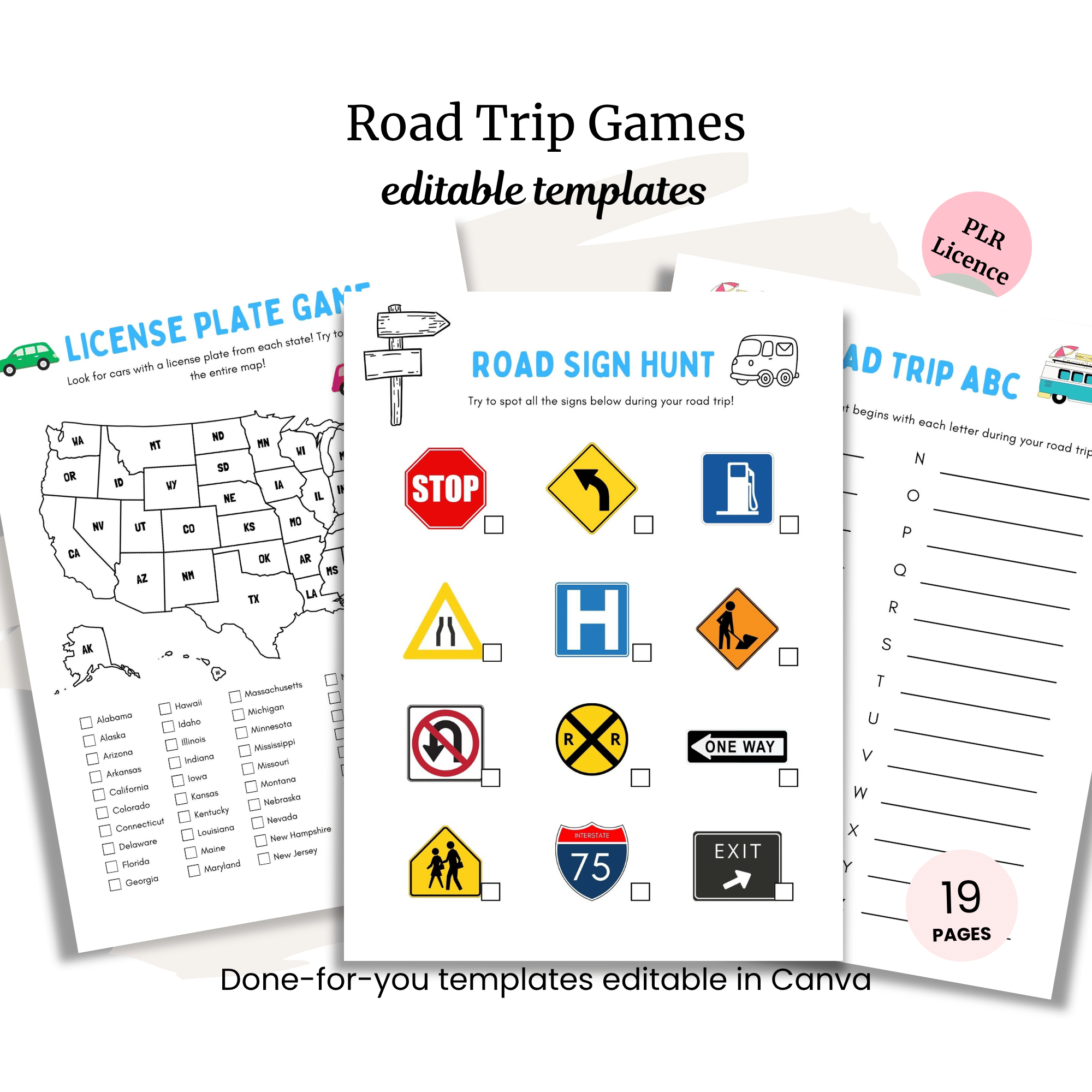 Road Trip Games PLR
